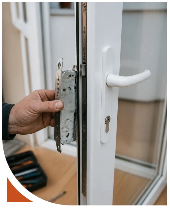 Ремонт замка пластиковой двери в Стрежевом от 2549 р. | Разлок-Стж